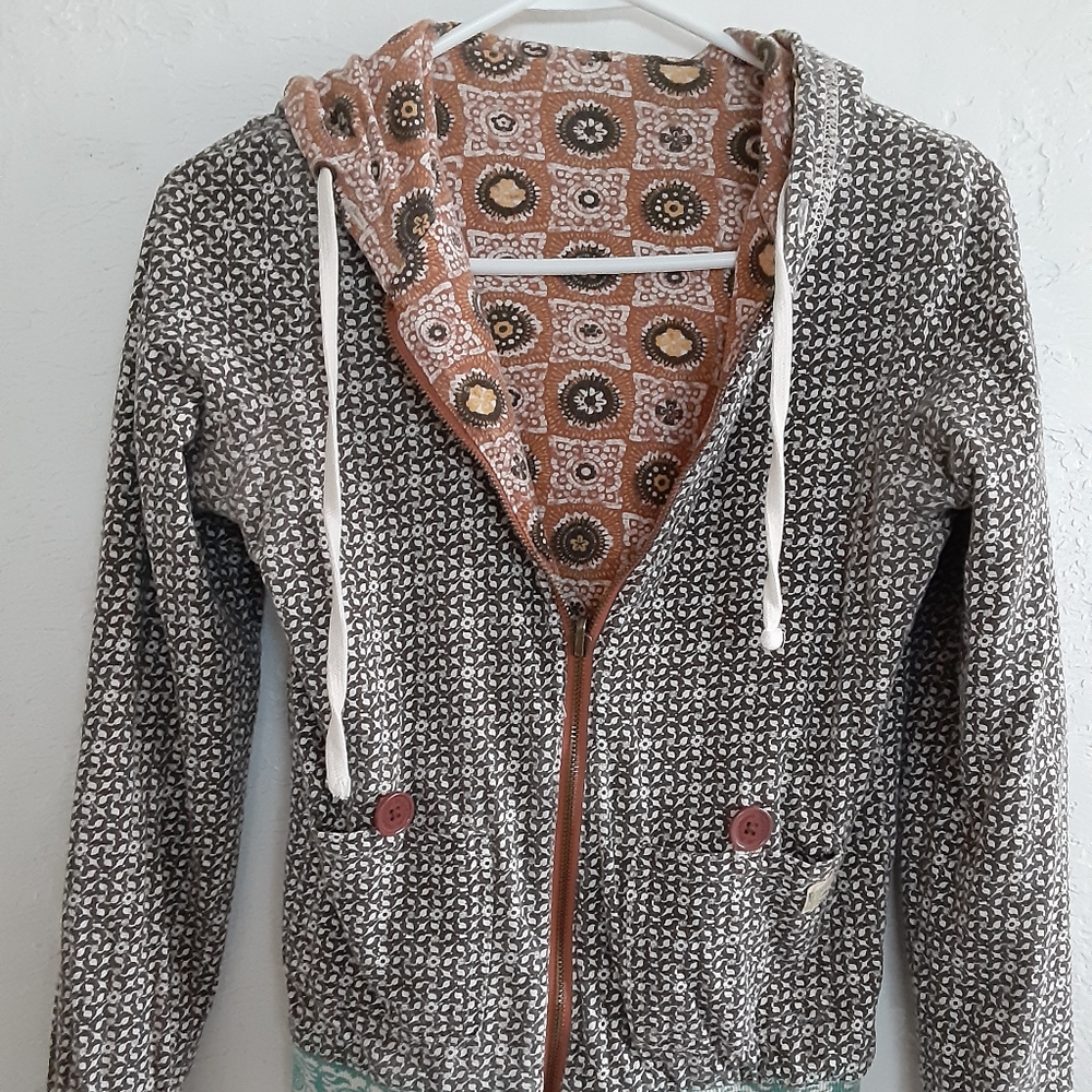 Billabong reversible zip up hoodie